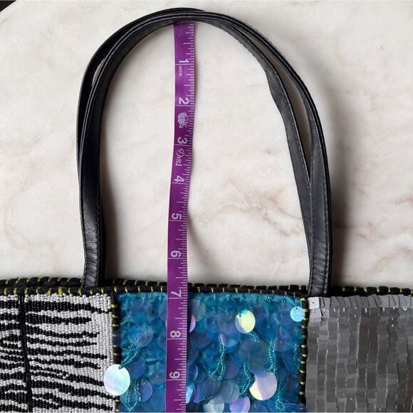 Christiana Patchwork Sequin Shoulder Bag – Y2K Statement Style - Picture 4 of 7